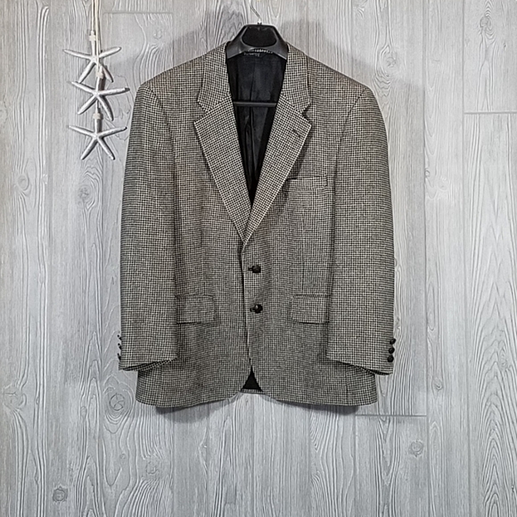 Burberry's Camel Hair Herringbone Jacket Blazer 40 - Picture 12 of 12